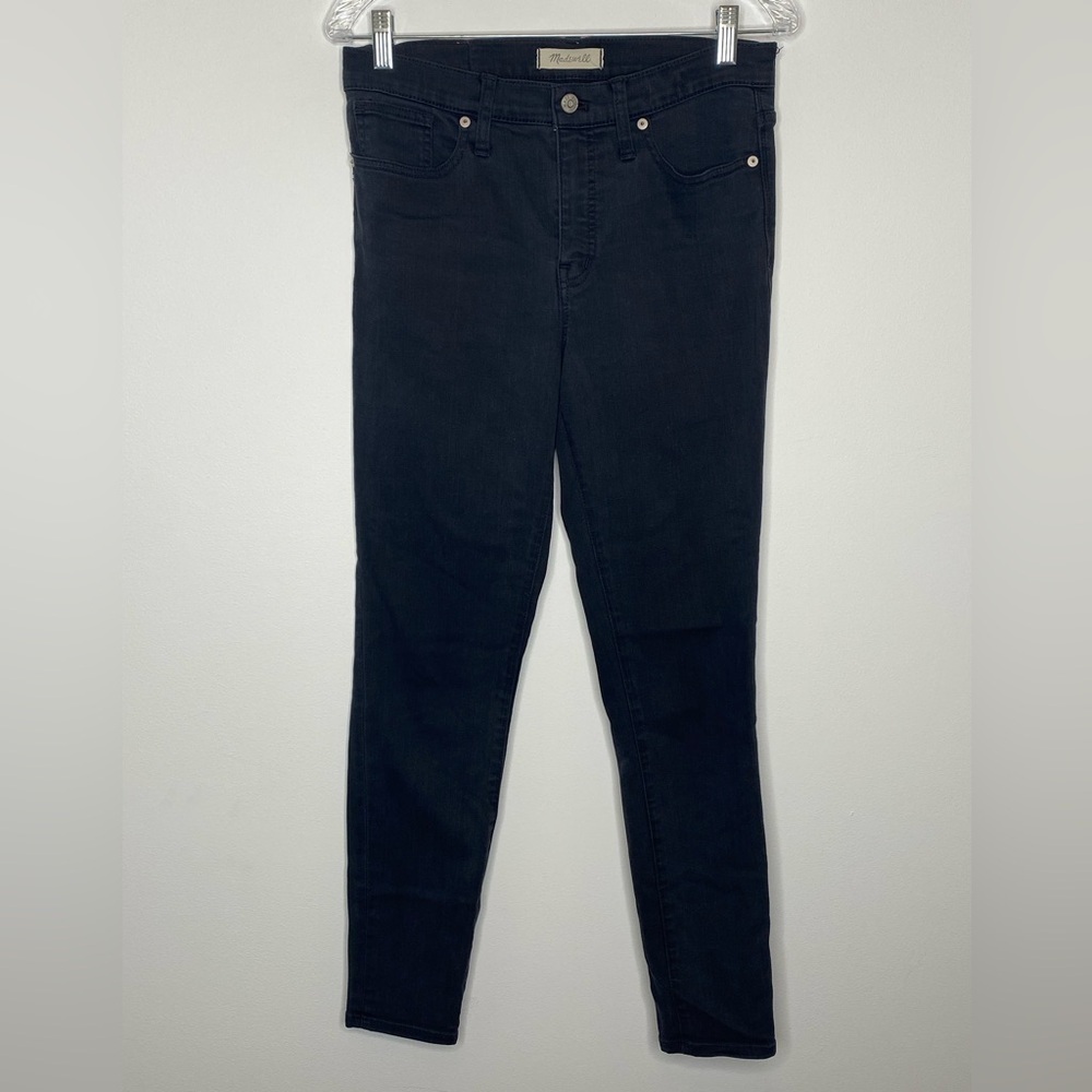 Madewell Black 9” High Rise Skinny Jeans